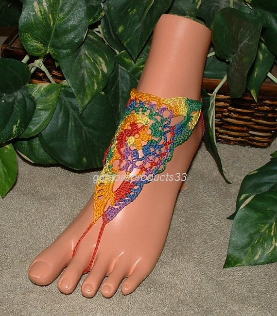 Hawaiian Barefoot Sandals, Barefoot Anklet, Foot Jewelry, Ankle ...