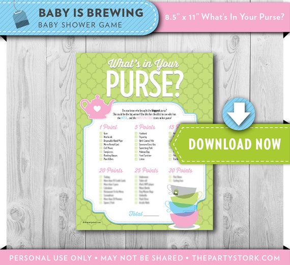 Digital INSTANT DOWNLOAD Printable Baby Shower Game