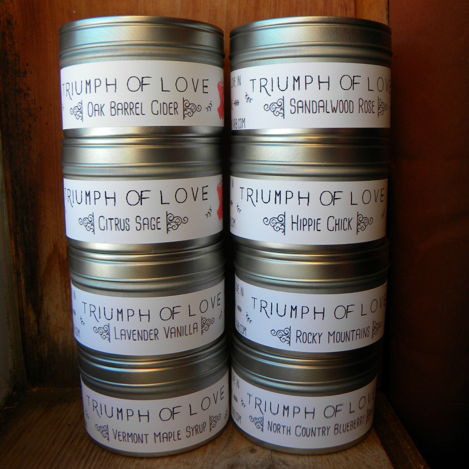 Pick Any Six 5oz Soy Candle Tins Bulk by TheTriumphofLove