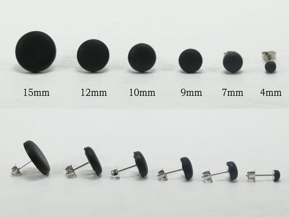 black earrings for men