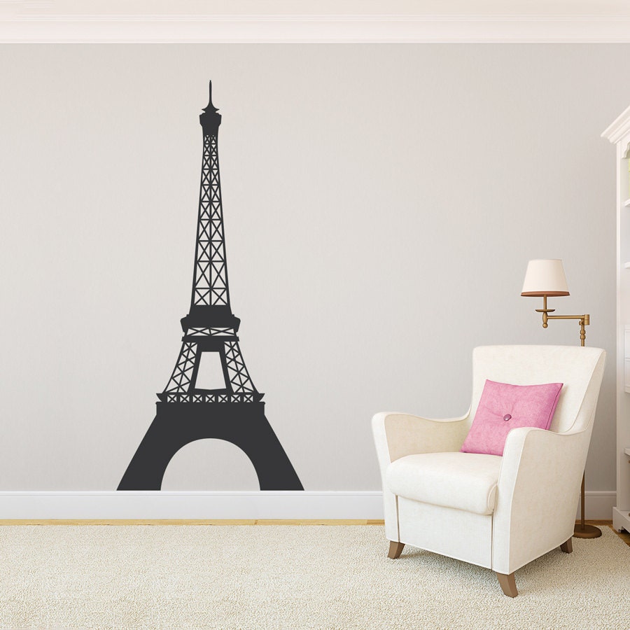 Eiffel Tower Wall Decal Eiffel Tower Sticker Eiffel Tower