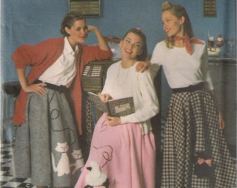 Simplicity Costume Sewing Pattern 7214 - Misses' Poodle Skirt (6-10)