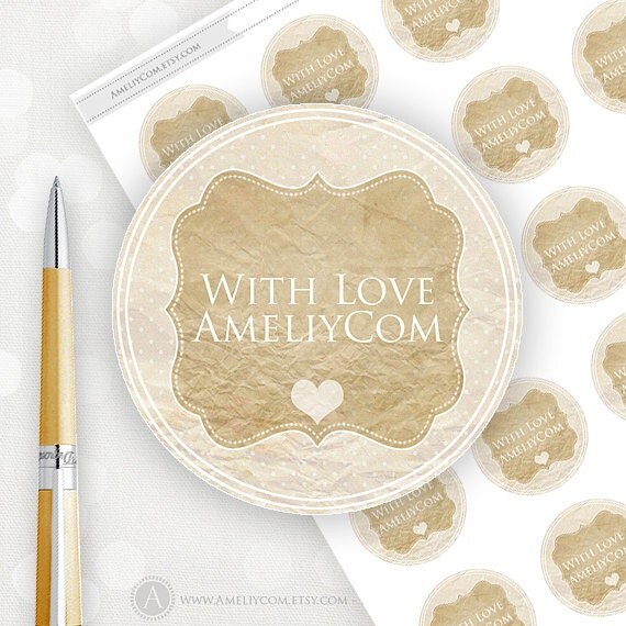 Printable Labels Stickers Tags. Editable Gift Tags Custom