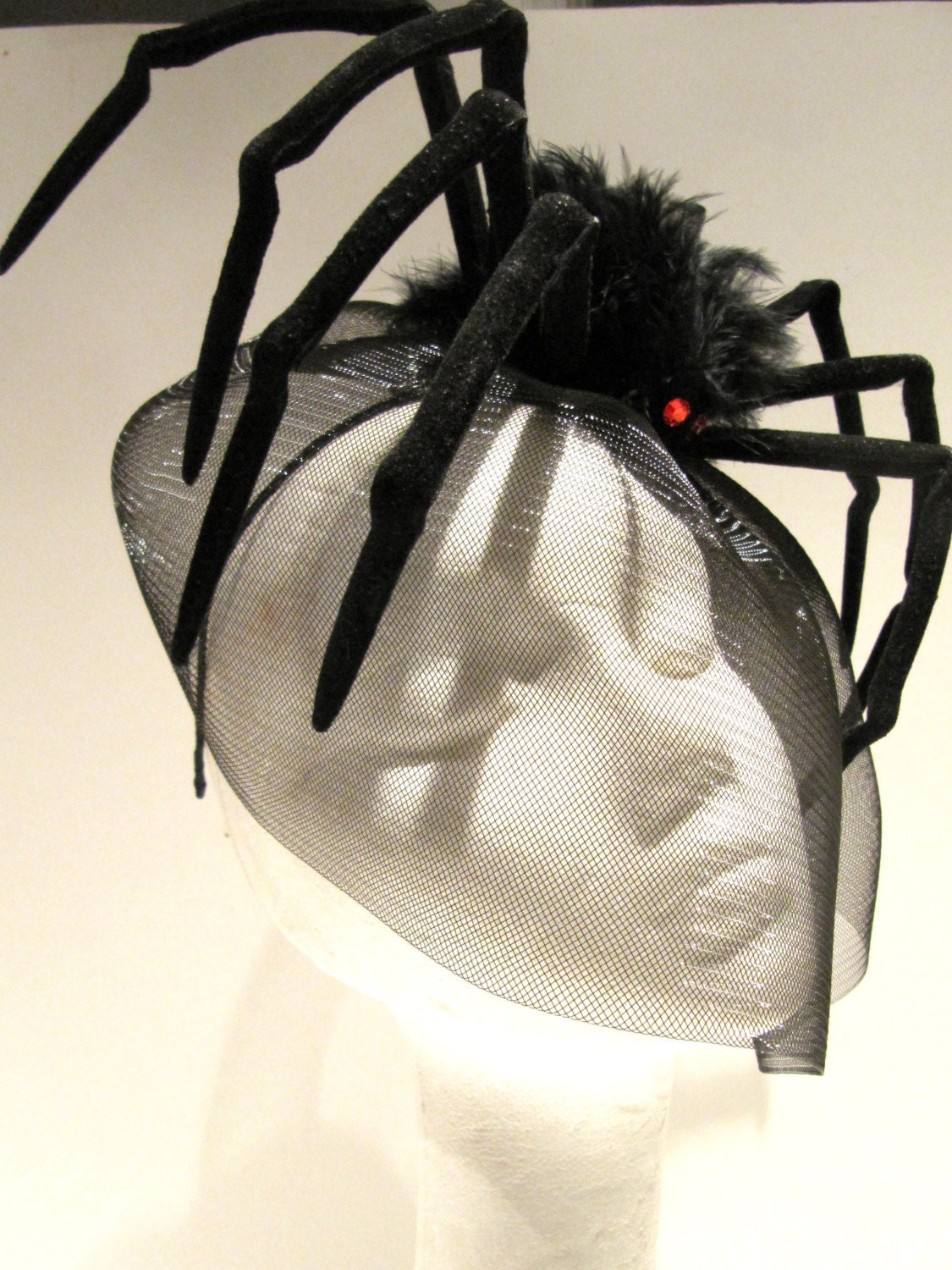 Spider Fascinator-Halloween Headband-Spider by doramarra on Etsy