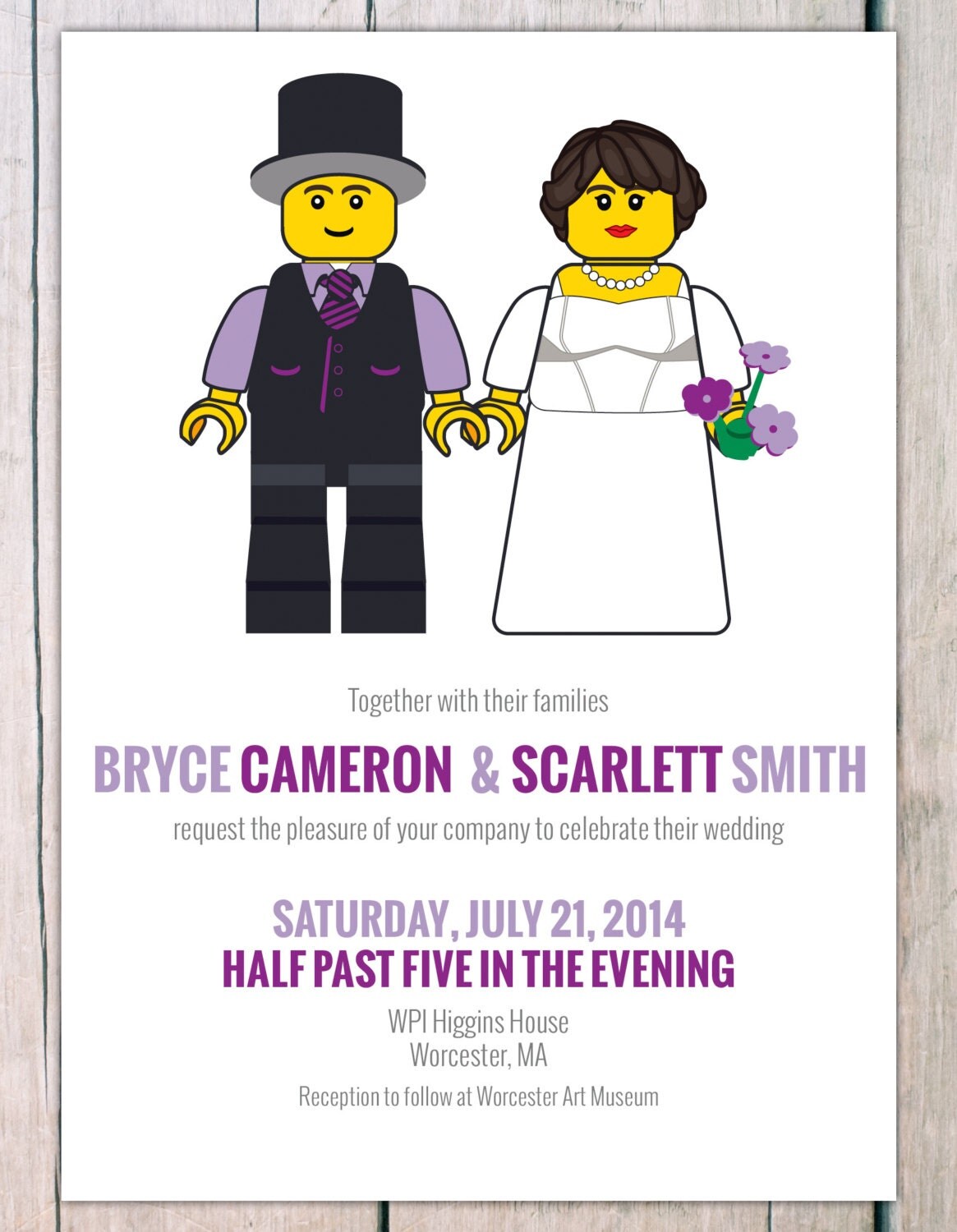 Lego Wedding Invitations 7
