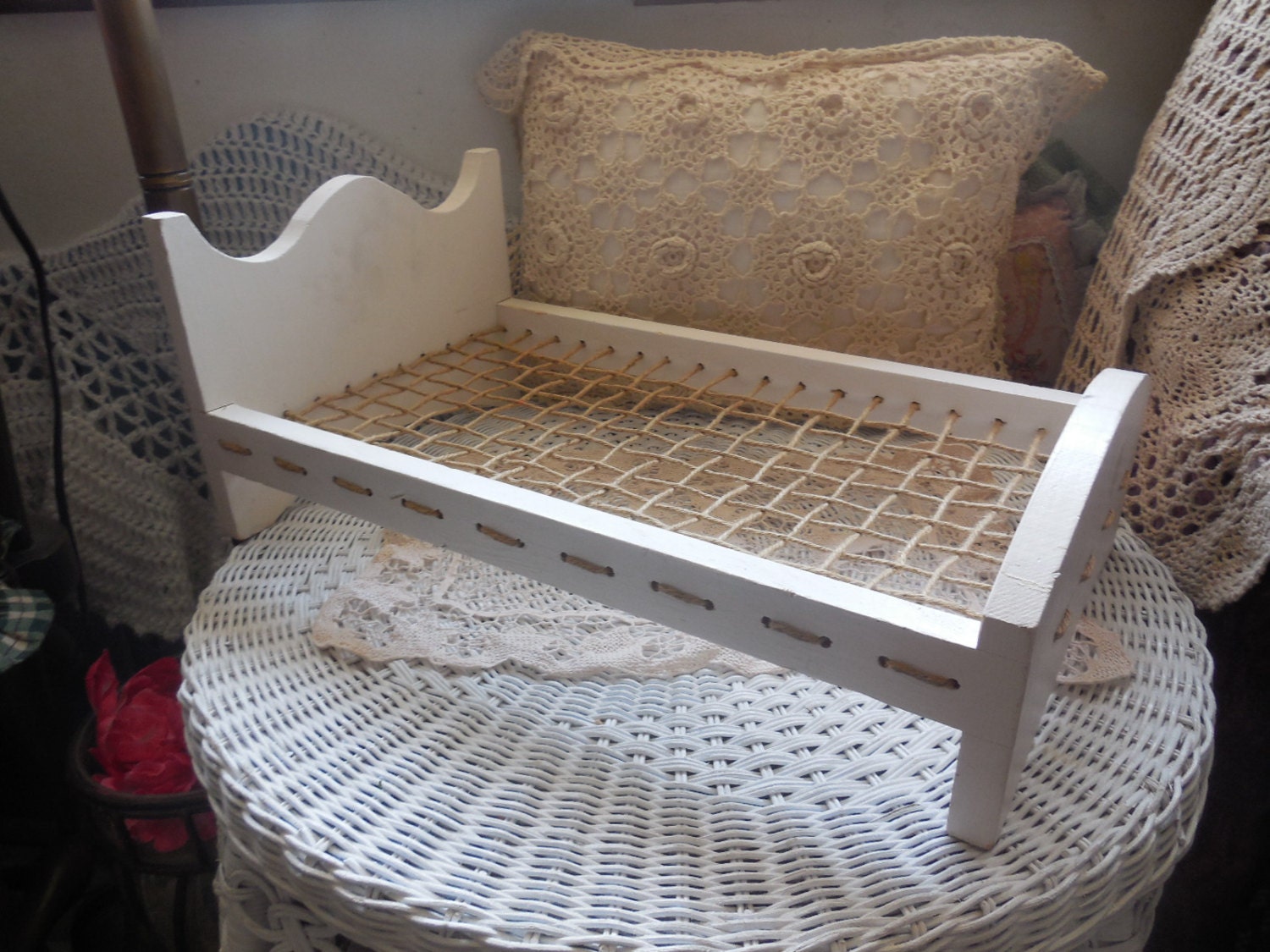 Vintage Rope Doll Bed 19 inches Long :) – Haute Juice