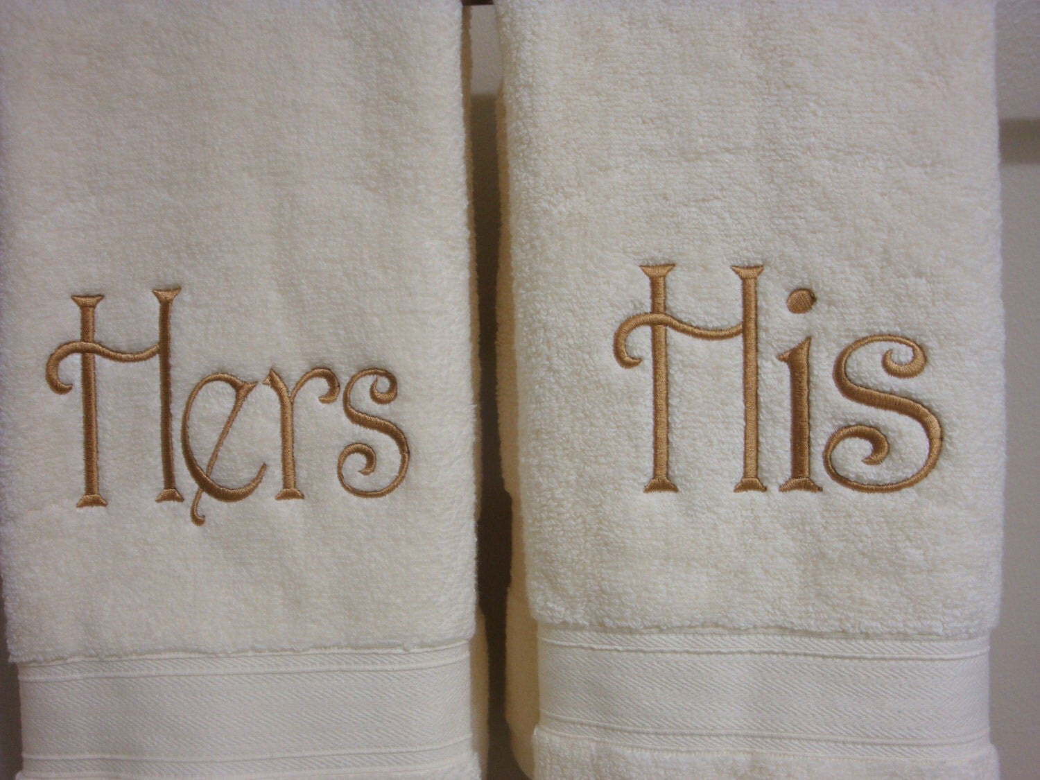 His and Hers Hand Towels