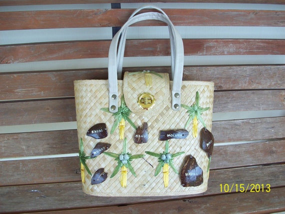 Straw bag Made in Philippines celebrating Hawaii
