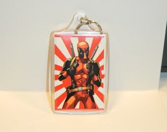 bob ross deadpool keychain
