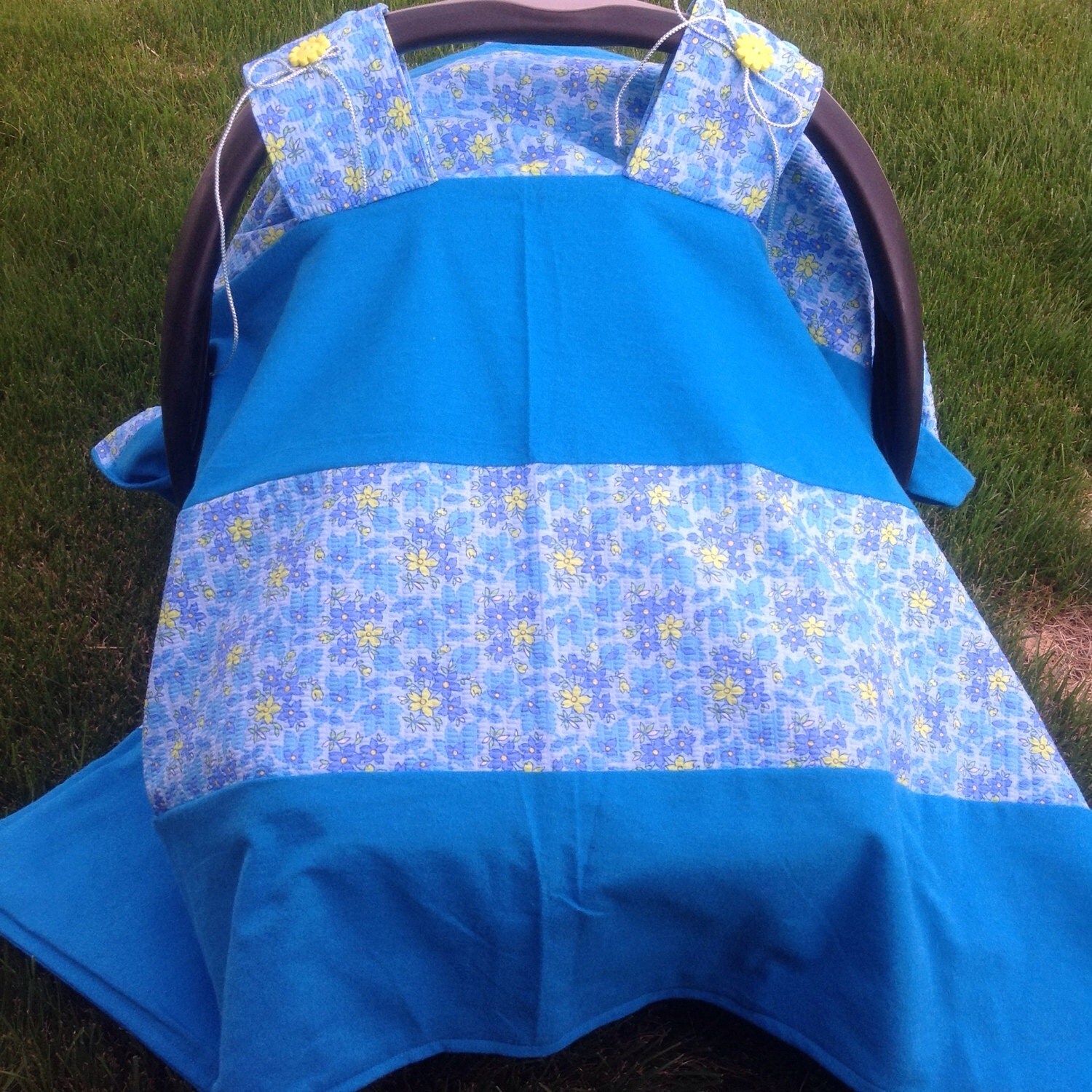 Girly Flowers Baby car seat cover by DragonFlyDesigns2012 on Etsy