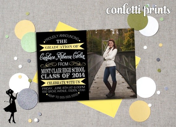 Graduation Announcement - VINTAGE POSTER Printable Il_570xn