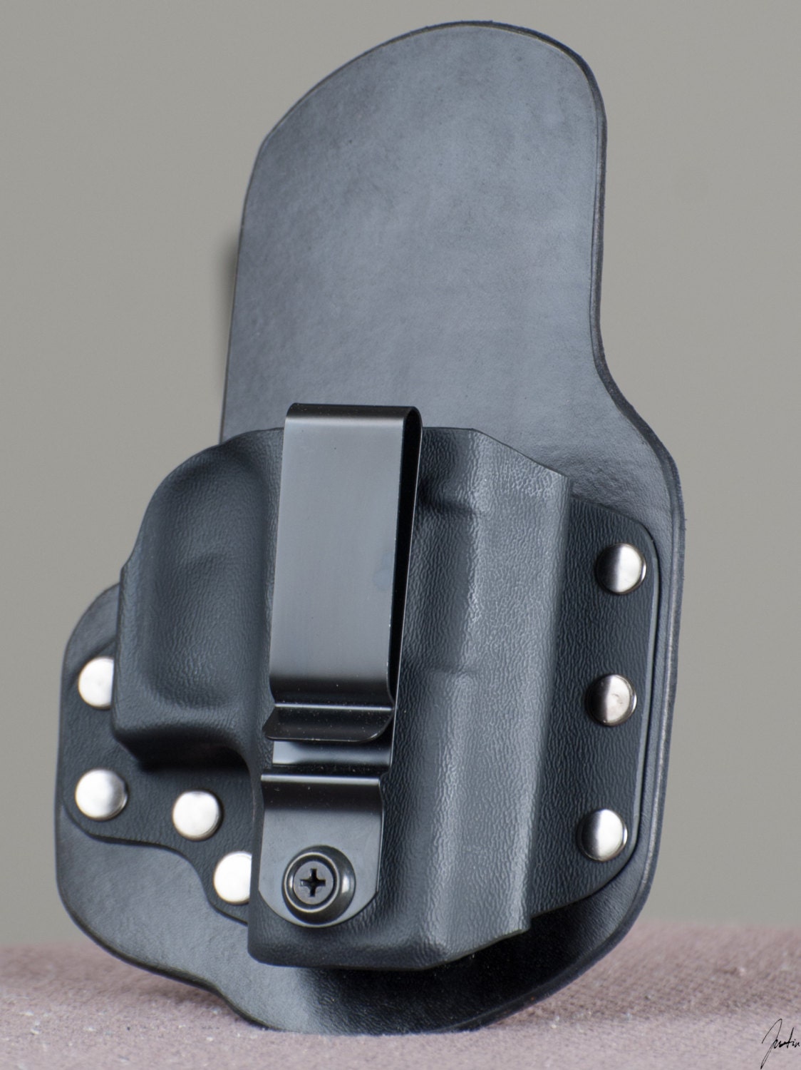 Glock 26 27 33Leather Kydex Gun Holster IWB Single Point Carry