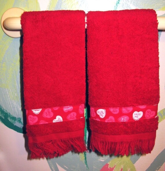 Valentine Fingertip Guest Towels