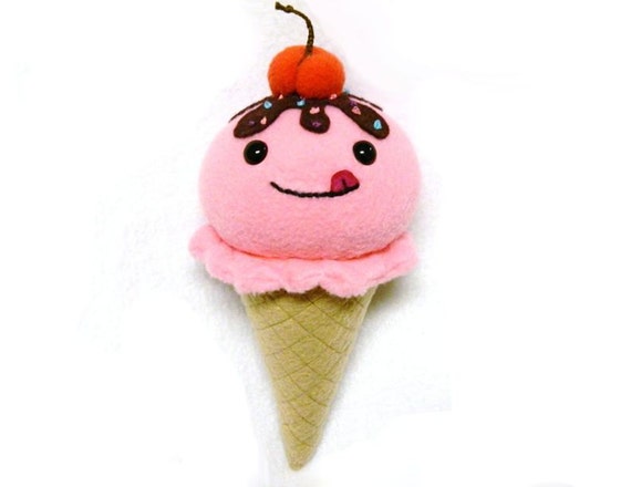 ice cream cone plush toy