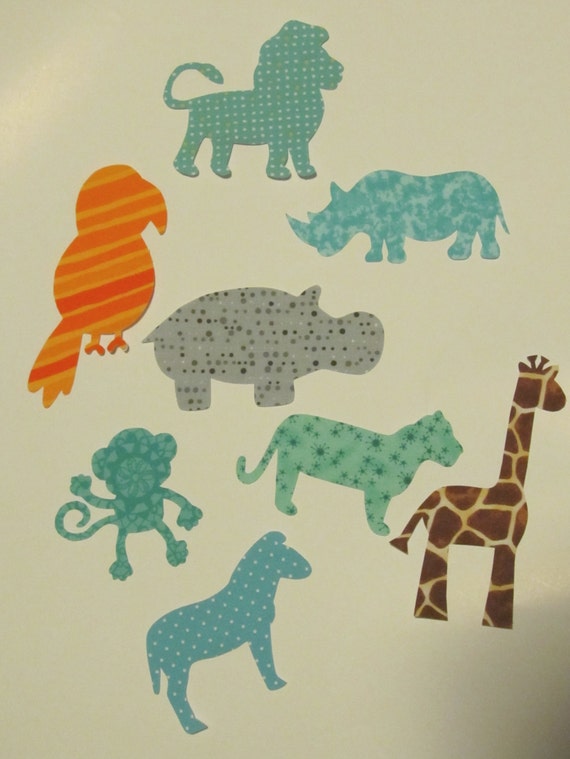 Iron-On Appliques - Jungle Animal Safari Theme - for Baby Shower Craft Kit Il_570xn