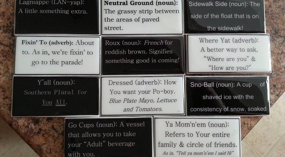 New Orleans slang Set of 6 fun New by NolaGirlDesign