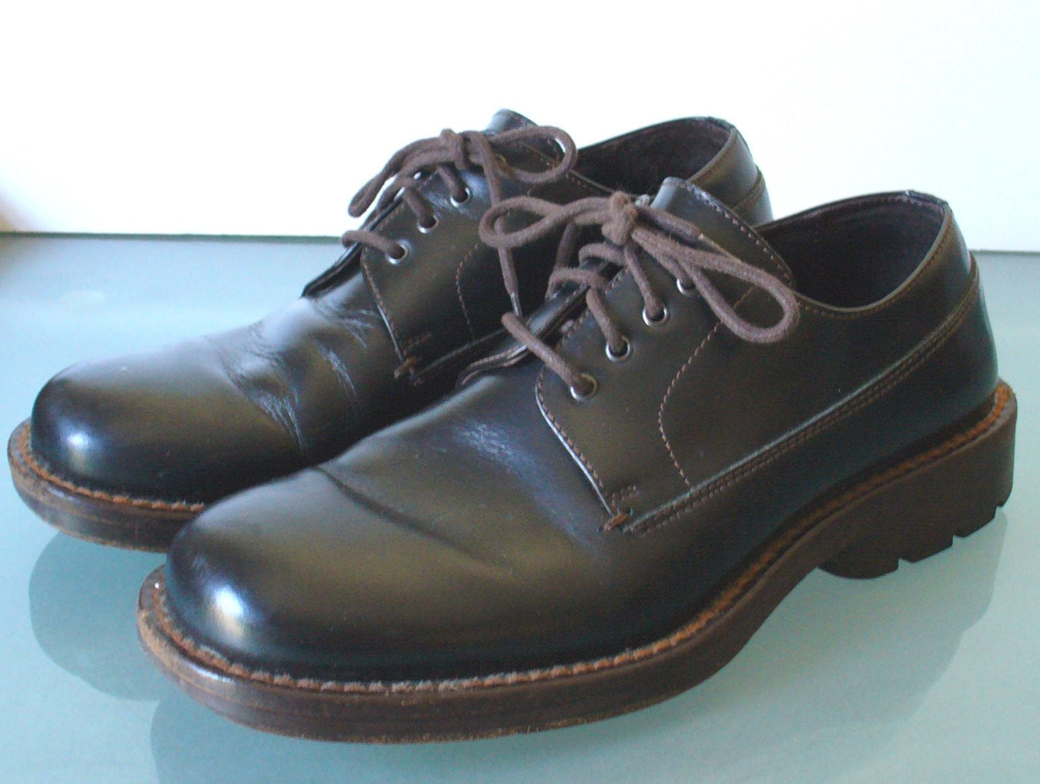 Banana Republic Black Oxford Men's Shoes Made in by EurotrashItaly