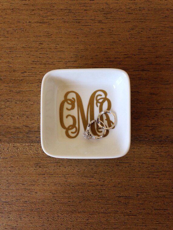 Monogram Jewelry Dish