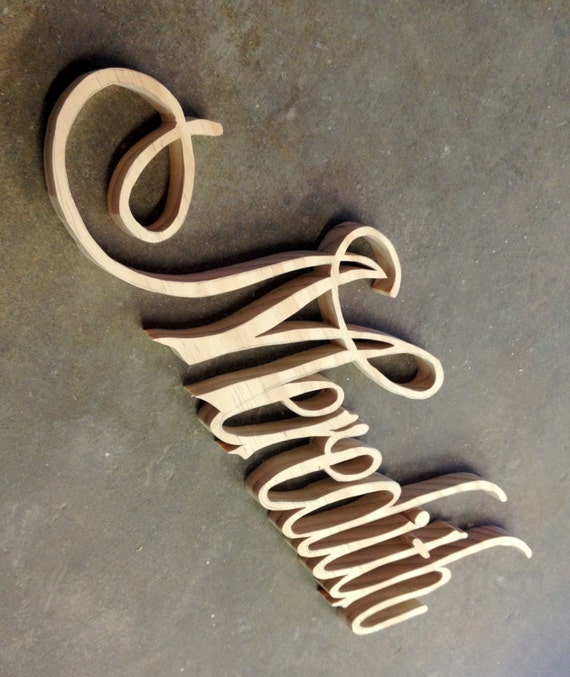 Items similar to Custom Name Plaques cut from scroll saw up to 6