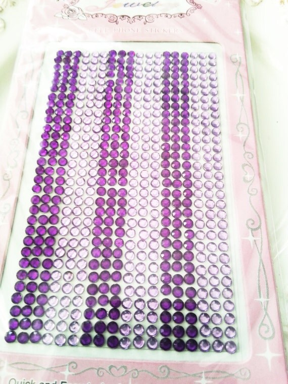 Deco Rhinestone sticker sheet sparkling cell by MCraftSupplies