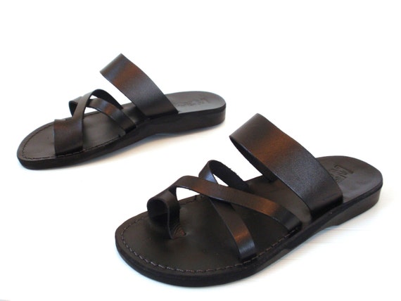 SALE ! New Leather Sandals ROMAN Women's Shoes Thongs Flip Flops Flats ...