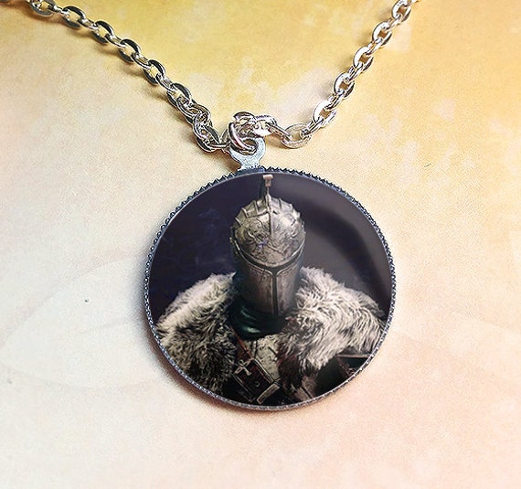 Dark Souls 2 Pendant Silver Necklace by boplet on Etsy