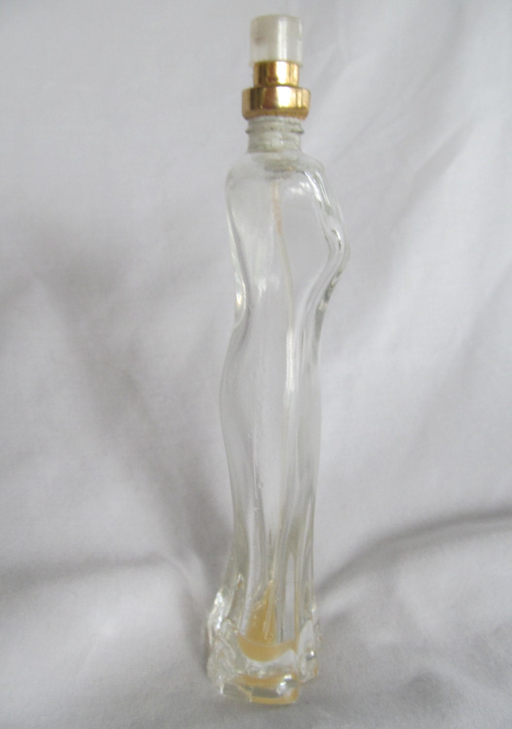 Lady Figural Glass Perfume Bottle by ReVintageLannie on Etsy