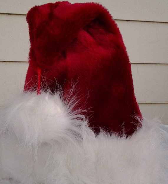 classic red and long white santa hat classic red and long white santa hat