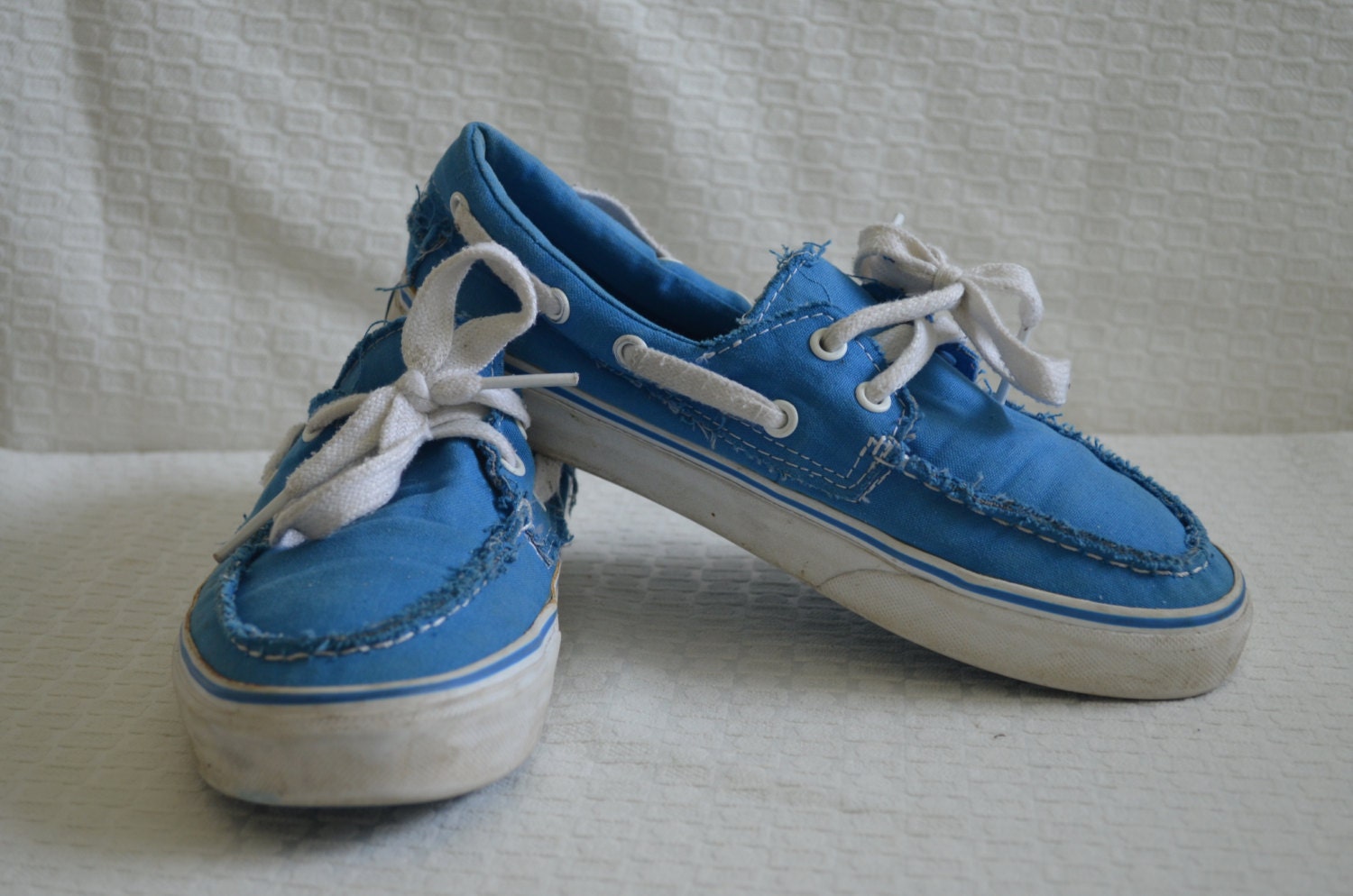 Throwback Bright Blue 'Vans' Boat Shoes Women's