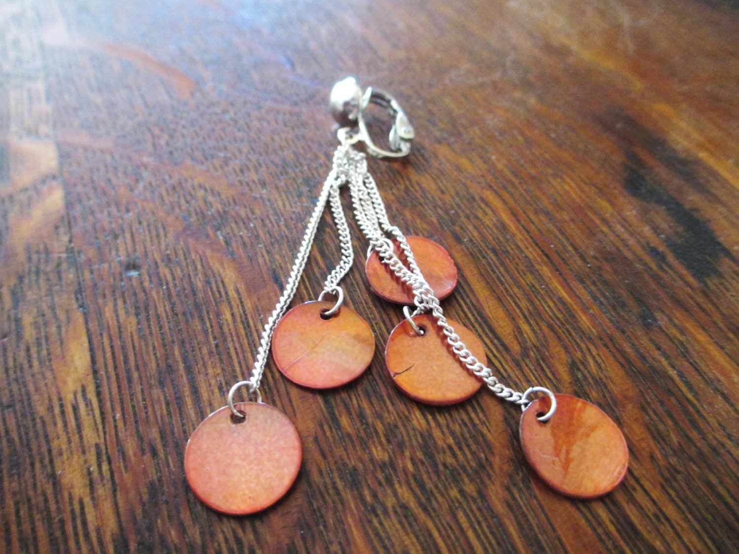 ClipOn Belly Button Ring with Copper Shell by DivergentStyles