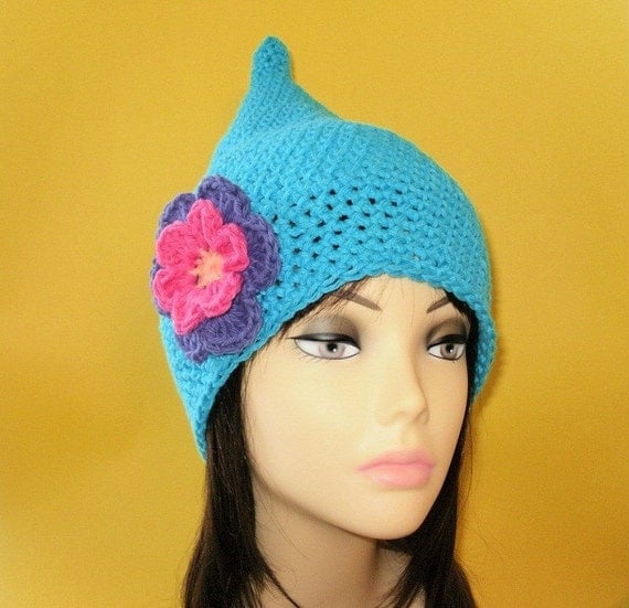 Crochet Pattern PDF Cotton Elf Hat. Beanie. All Sizes