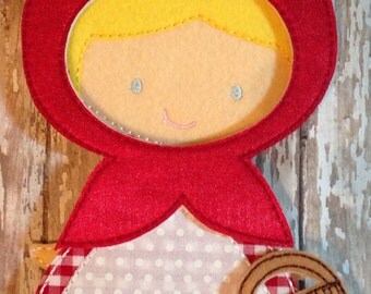 On My Way to Grandma's House: Little Red Riding Hood Felt Doll Outfit