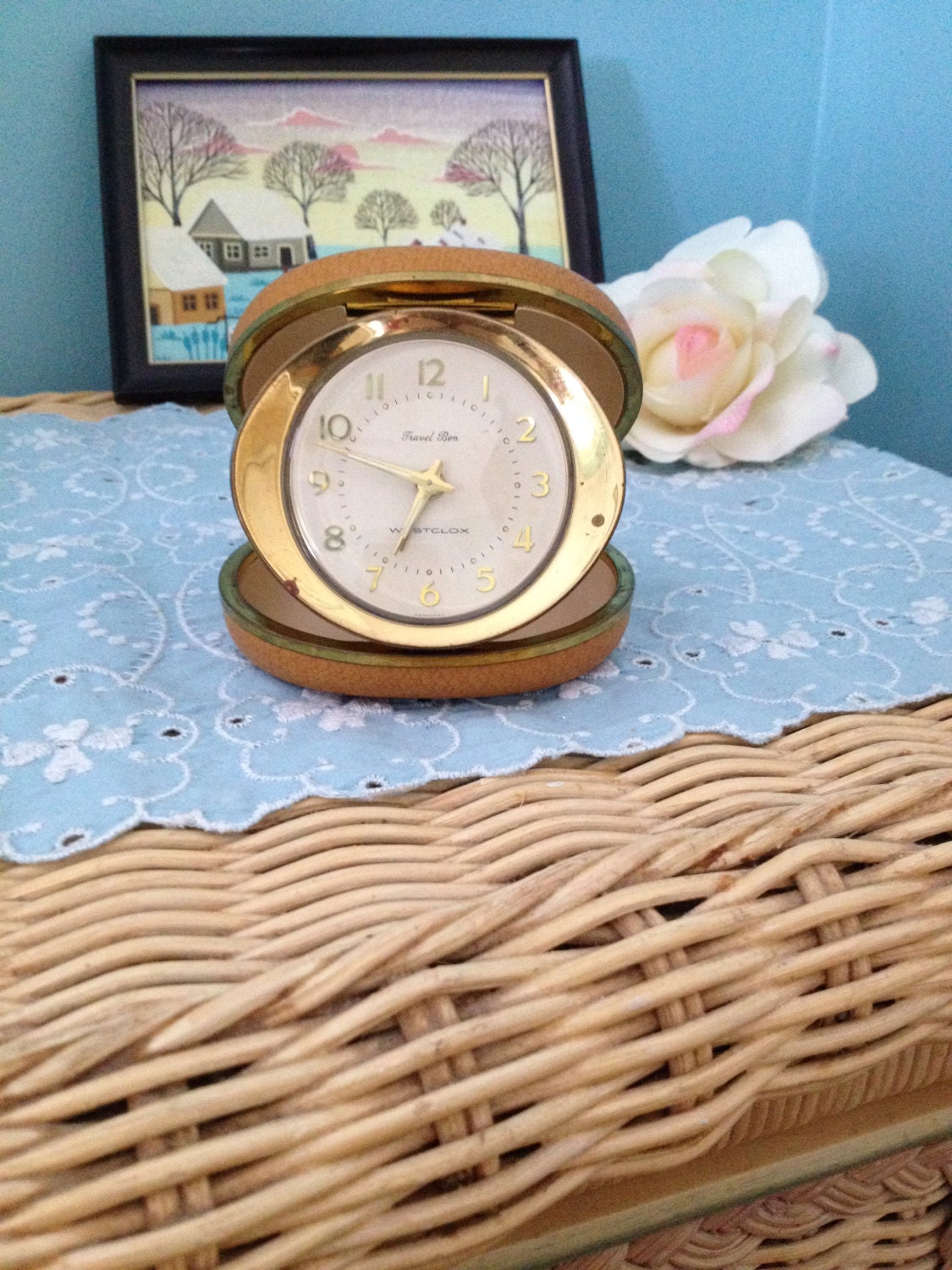 Vintage Westclox Travel Ben alarm clock by VintageRevivalDesign