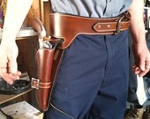 Items similar to Custom western revolver cowboy holster leather ...