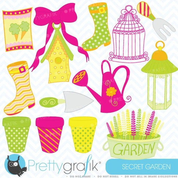 outdoor garden clipart commercial use, vector graphics, digital clip art, digital images - CL309 Il_570xn