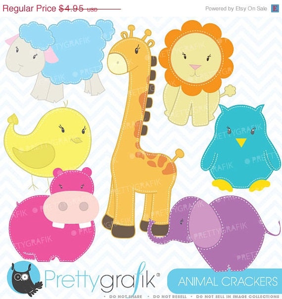 60% OFF SALE zoo animals clipart commercial use, vector graphics, digital clip art, digital images - CL449 Il_570xn