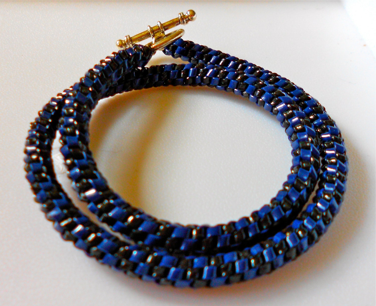 Woven Double Wrap Plastic Bracelet Mixed Colors Families