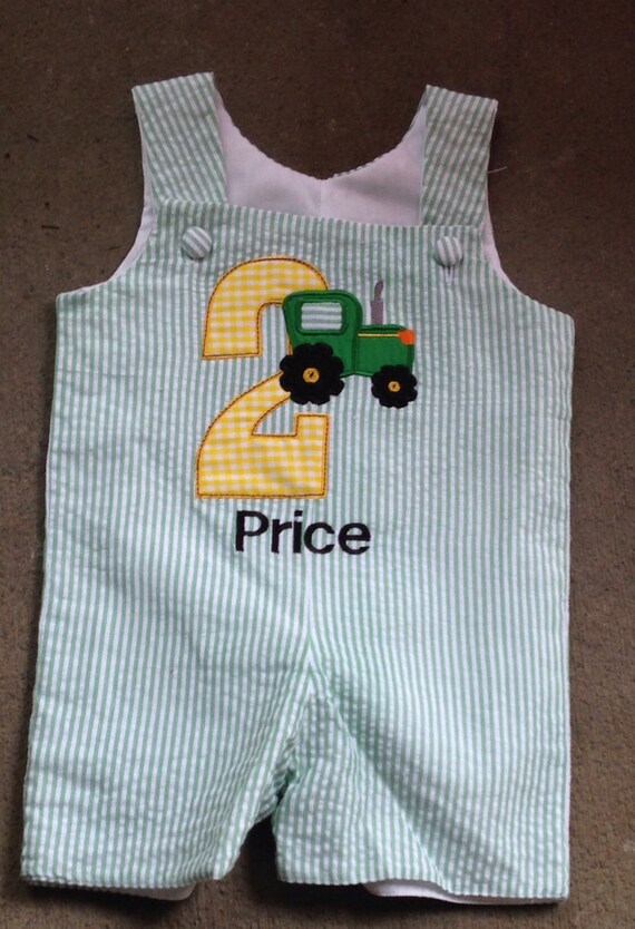 Birthday boy tractor shortall John deere tractor by REmiCs