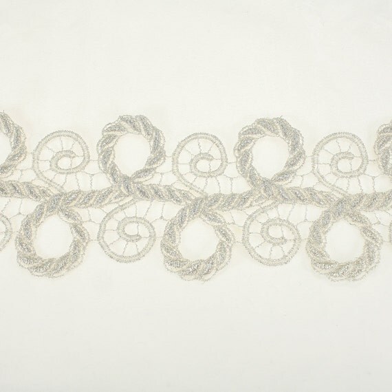 silver bridal lace