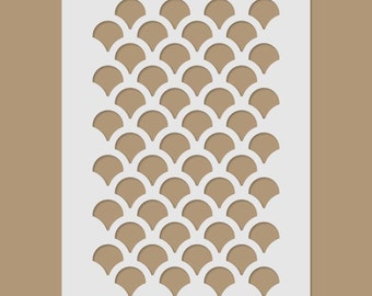 Fish Scale/Scallop Stencil