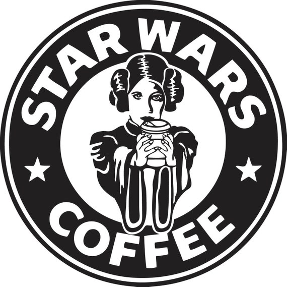 Download Coffee Star Wars Princess Leia Logo Decal Sticker by ...