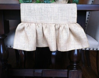 Burlap Table Runner, Ruffled Table Runner, Custom Length Runner, Christmas Table Runner, Holiday Table Runner, Wedding Runner
