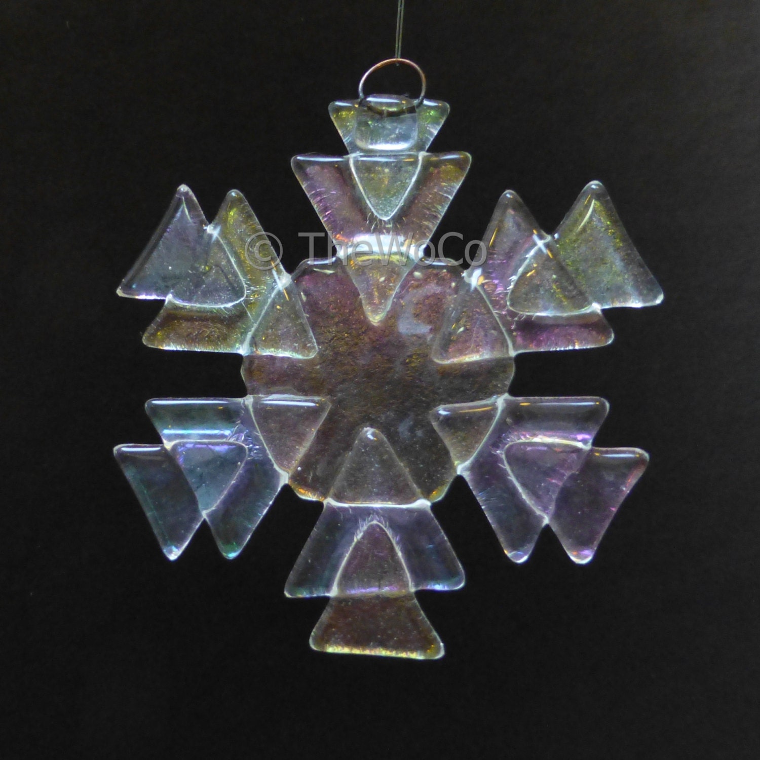 brisk iridized fused glass snowflake ornament suncatcher brisk iridized fused glass snowflake ornament suncatcher