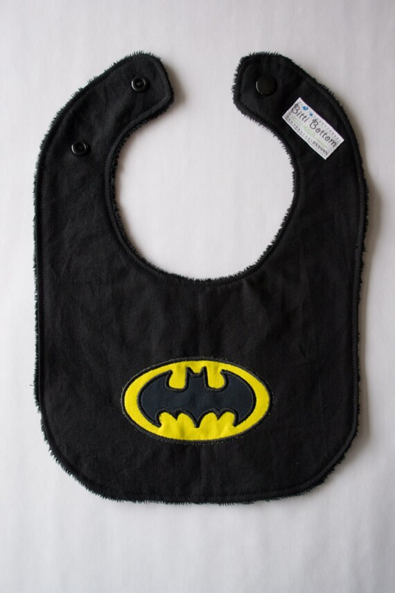 Batman Inspired Baby Bib Super Hero Baby Bib Baby Shower