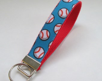 Baseball Lanyard Keychain, Cool Lanyards, Baseball Keychain Lanyard, Cute Wristlet Lanyard, Cute Key Fobs, Baseball Gifts for Coaches
