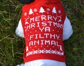 Sweat Shirt: Merry Christmas Ya Filthy Animal in by TshirtMarket