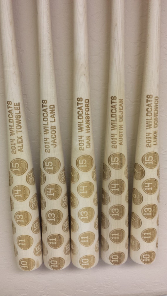 Custom Baseball Bat Great Wood Trophy Bat Personalized