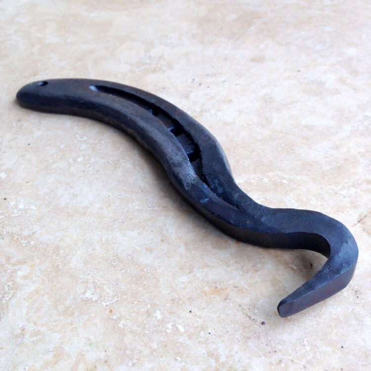 Horseshoe Hoof Pick Blacksmith Made from by AmmoniteIronwork
