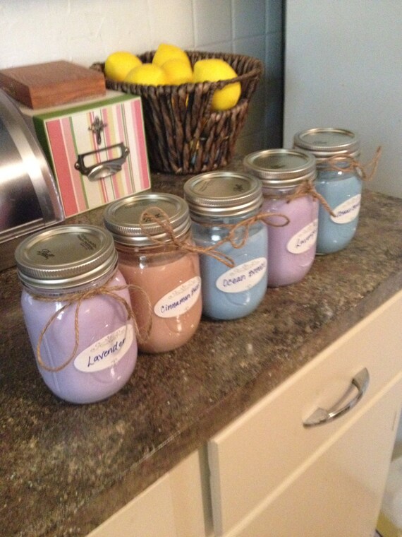 Homemade Mason Jar Candles. by TheSouthernGroveCo on Etsy