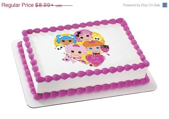 SUMMER SALE LALALOOPSY-Sew Cute Edible Image Cake Topper Il_570xn